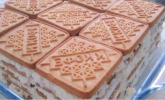 Торт з печива "до кави" і згущеного молока