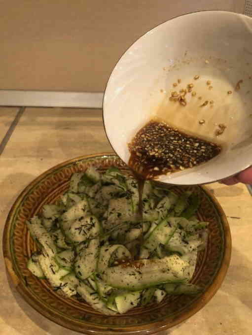 Мариновані кабачки по-корейськи з соєвим соусом