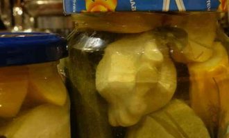 патисони мариновані з кабачками на зиму