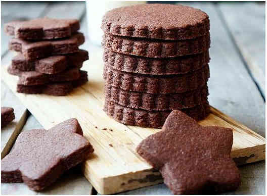 Шоколадне цукрове печиво з какао
