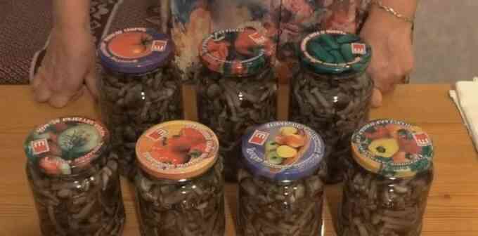 Мариновані опеньки в банках на зиму
